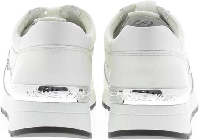 Michael Kors Witte Leren Logo Trainer Schoenen White Dames