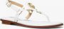 Michael Kors Witte Thong Platte Sandalen White Dames - Thumbnail 2