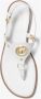 Michael Kors Witte Thong Platte Sandalen White Dames - Thumbnail 3