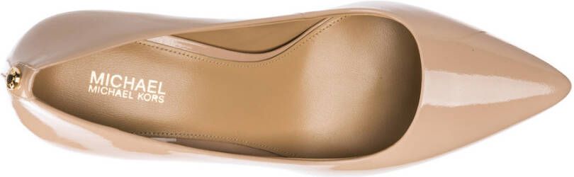 Michael Kors womens leather pumps court schoenen high heel dorothy Beige Dames