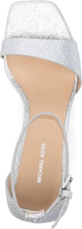 Michael Kors Zilveren Sandalen Elegante Stijl