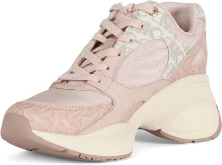 Michael Kors Zuma Trainer Sneakers met Logo Print Pink Dames
