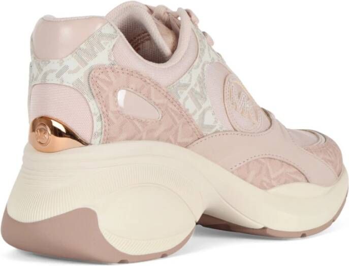 Michael Kors Zuma Trainer Sneakers met Logo Print Pink Dames