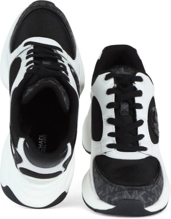 Michael Kors Zuma Trainer Sneakers met Logo Print White Dames
