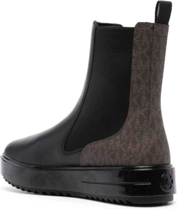 Michael Kors Zwarte Casual Enkellaars Platte Black Dames