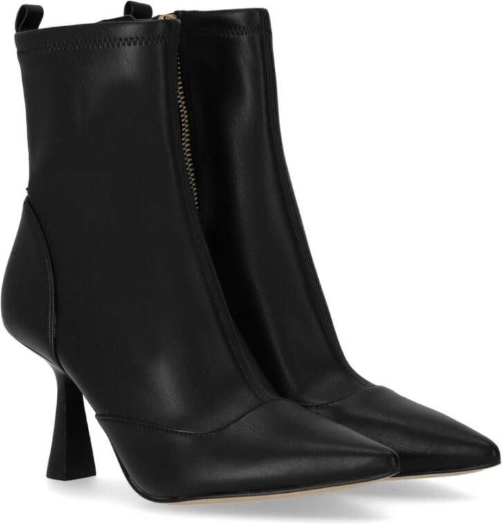 Michael Kors Zwarte enkellaars met hak en ritssluiting Zwart Dames