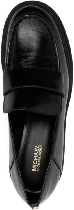 Michael Kors Zwarte Hak Loafer Black Dames