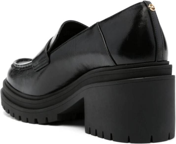 Michael Kors Zwarte Hak Loafer Black Dames