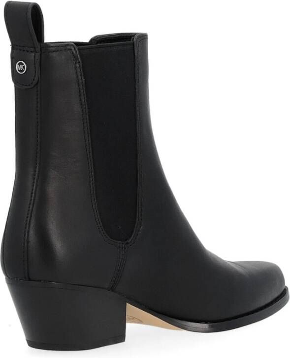 Michael Kors Kinlee Lederen Texaanse Laars Black Dames