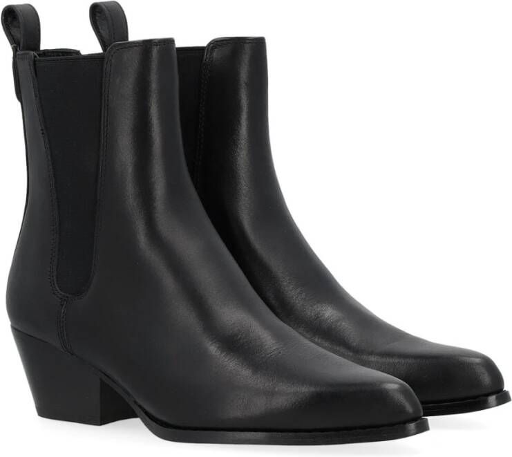 Michael Kors Kinlee Lederen Texaanse Laars Black Dames