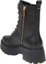 Michael Kors Zwarte Leren Enkellaars met Gouden Logo Black Dames - Thumbnail 3