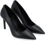 Michael Kors Zwarte Leren Hoge Pump Black Dames - Thumbnail 4