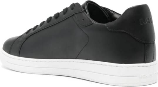 Michael Kors Zwarte leren sneakers amandel teen Black Heren