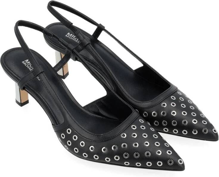 Michael Kors Zwarte Mid Sling Sandaal