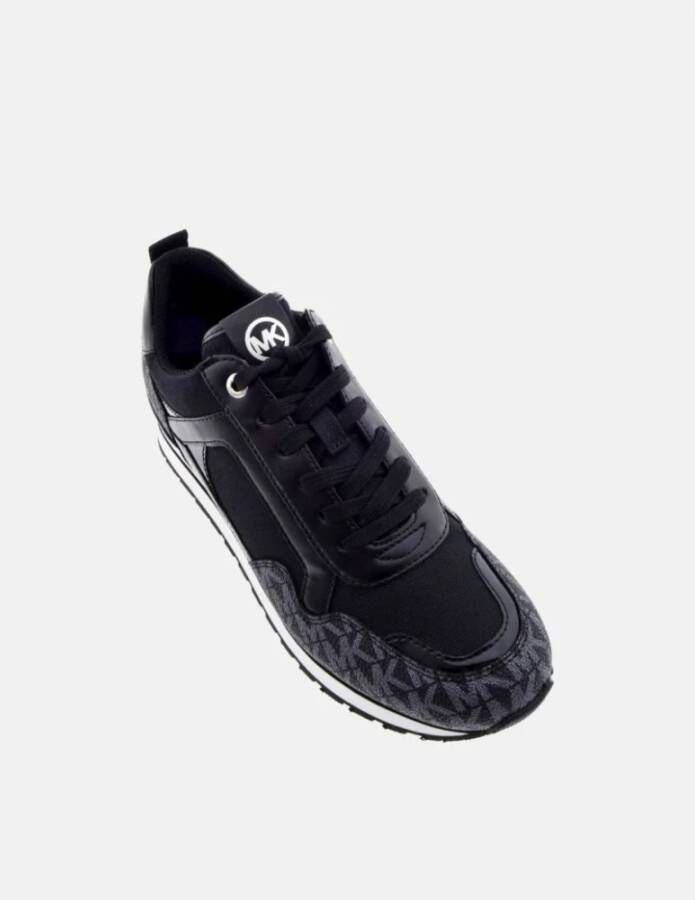 Michael Kors Zwarte Monogram Wilma Sneakers Black Dames