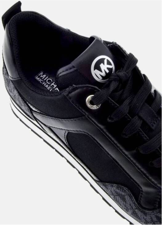 Michael Kors Zwarte Monogram Wilma Sneakers Black Dames