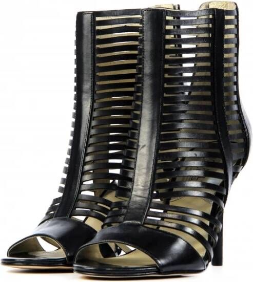 Michael Kors Zwarte Odeliabootie Stijlvolle Enkellaarzen Black Dames