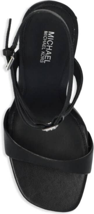 Michael Kors Zwarte Platte Sandaal Black Dames