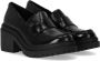 Michael Kors Zwarte Rocco loafer met hak Black Dames - Thumbnail 2