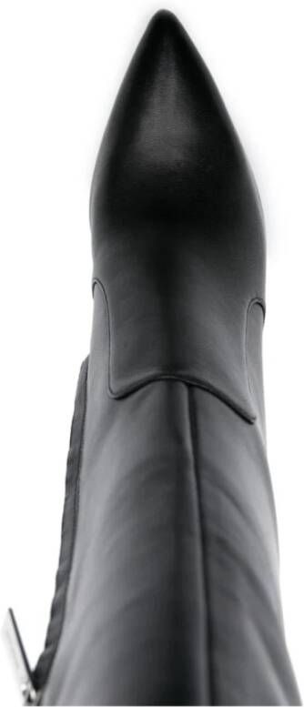 Michael Kors Rue Leather Knee Boot Black Dames