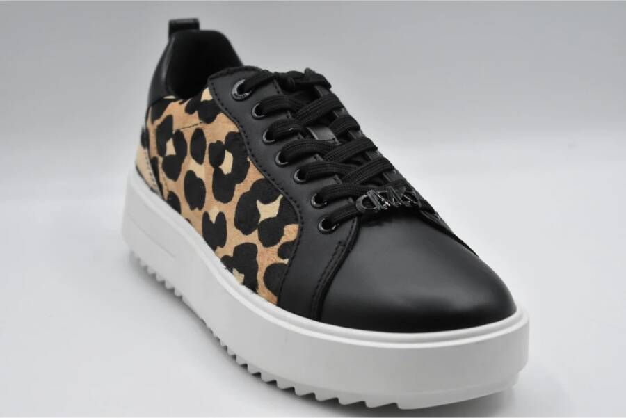 Michael Kors Zwarte Veterschoenen Dames Aw23 Zwart Dames