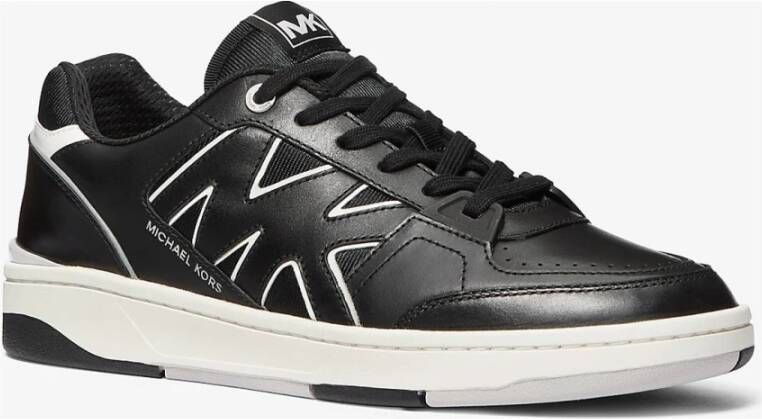 Michael Kors Zwarte Vetersneakers voor Mannen Black Heren