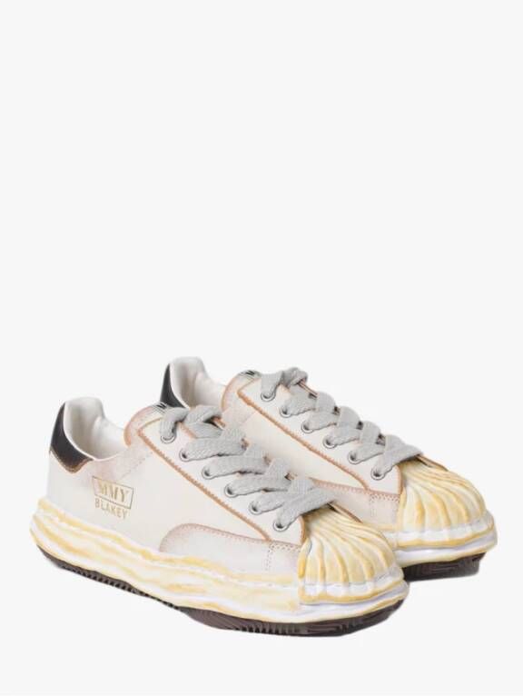 Mihara Yasuhiro Blakey Leren Sneakers White Heren