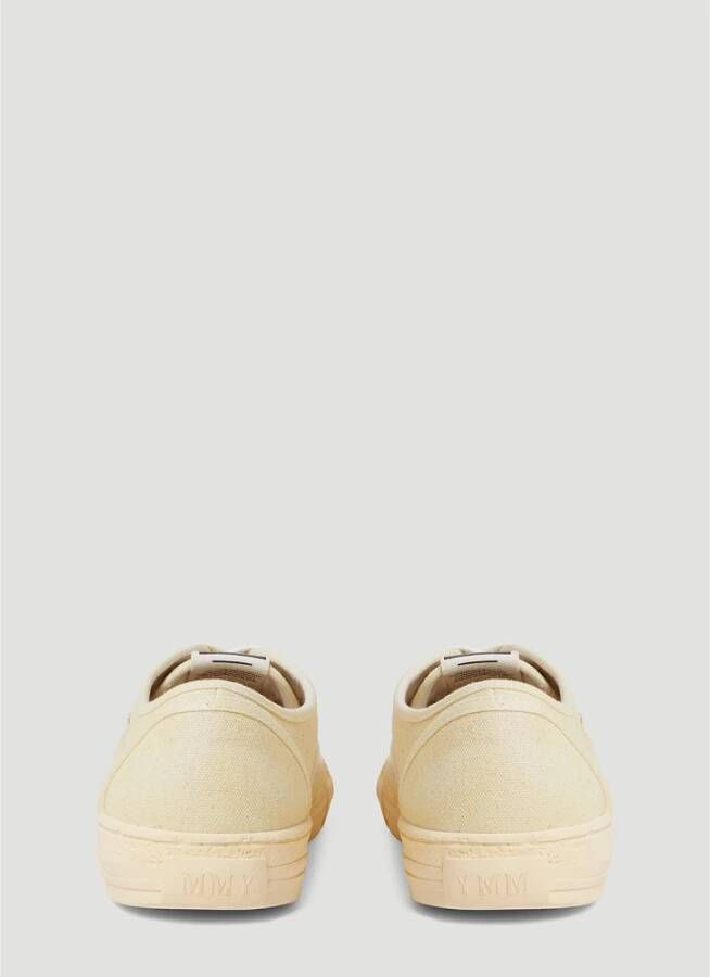 Mihara Yasuhiro Lage Top Sneakers in Past Sole 5 Beige Heren