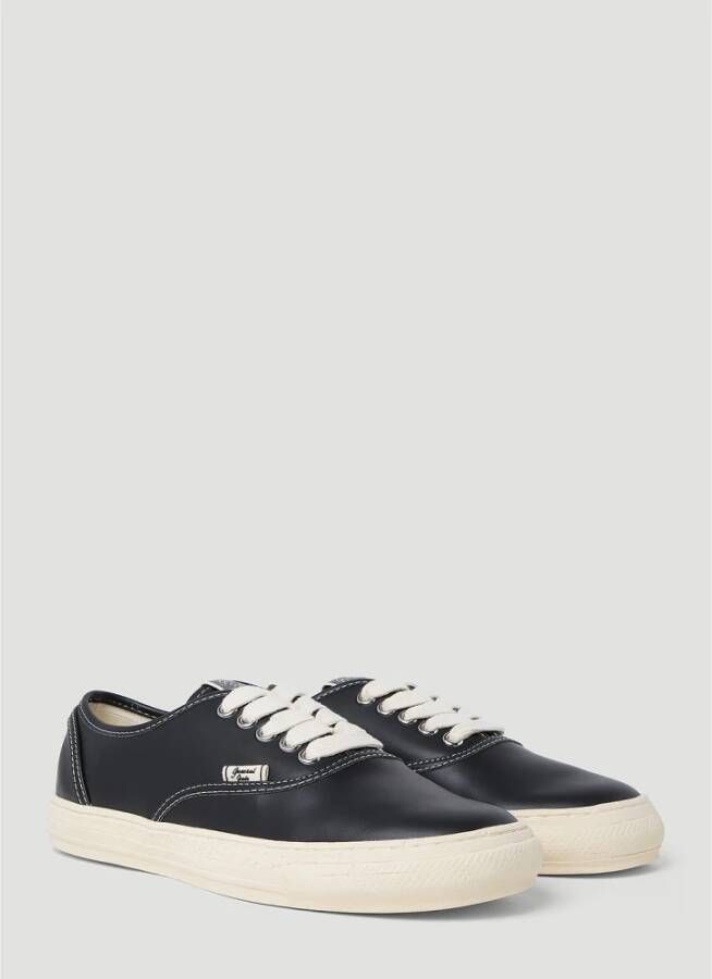 Mihara Yasuhiro Lage Top Sneakers in Past Sole 5 Zwart Heren