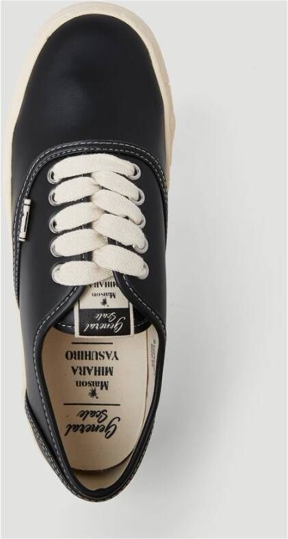 Mihara Yasuhiro Lage Top Sneakers in Past Sole 5 Zwart Heren