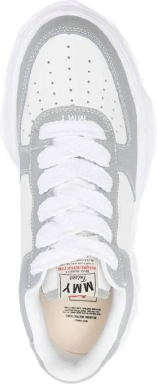 Mihara Yasuhiro Wayne LOW Original Sole Basket Lederen Lage TOP Sneaker Grijs Wit
