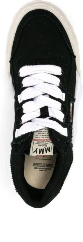 Mihara Yasuhiro Witte Canvas Lage Sneakers Black Heren