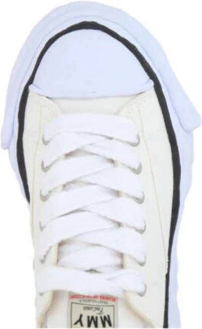 Mihara Yasuhiro Witte Canvas Low-Top Sneakers White Dames