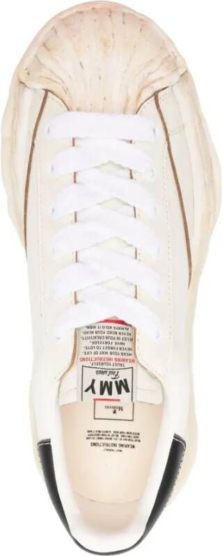 Mihara Yasuhiro Witte Leren Lage Sneakers