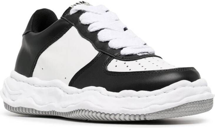 Mihara Yasuhiro Zwart Wit Lage Sneakers Black Heren