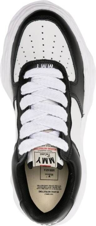 Mihara Yasuhiro Zwart Wit Lage Sneakers Black Heren