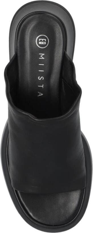 Miista Jimena platform slides Black Dames