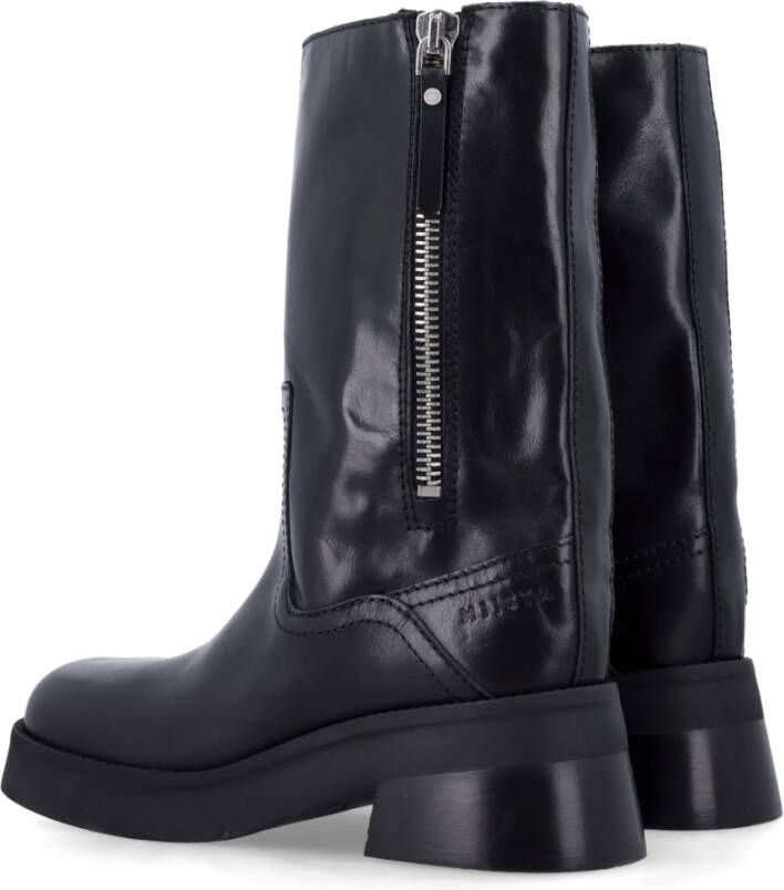 Miista Zwarte Gesloten Enkellaarzen Aw25