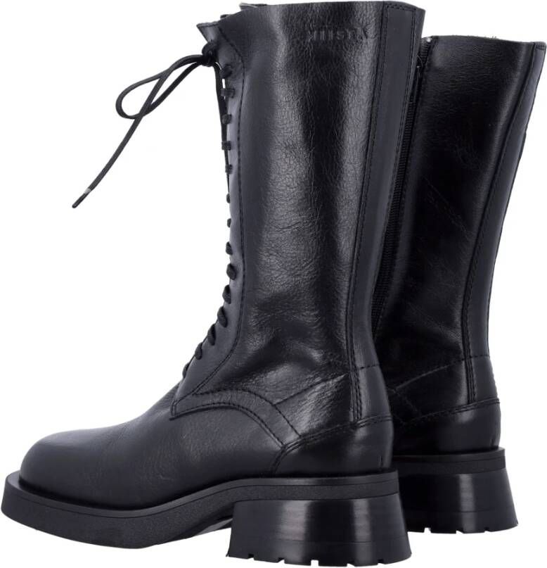 Miista Zwarte Militaire Veterschoenen