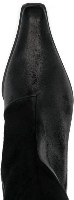 Miista Zwarte Suède Leren Mid-Calf Laarzen Black Dames