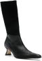 Miista Zwarte Suède Leren Mid-Calf Laarzen Black Dames - Thumbnail 4