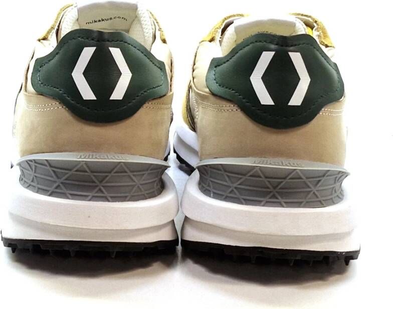 Mikakus Barcelona Citroen-Kameel Logo Groene Sneakers