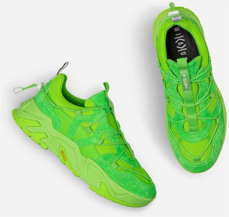 Mikakus Barcelona Fluorescerende Groene Chunky Sneakers Green Heren