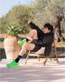 Mikakus Barcelona Fluorescerende Groene Chunky Sneakers Green Heren - Thumbnail 4