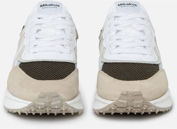 Mikakus Barcelona Gorpcore Sneakers in wit en bruin Multicolor Unisex