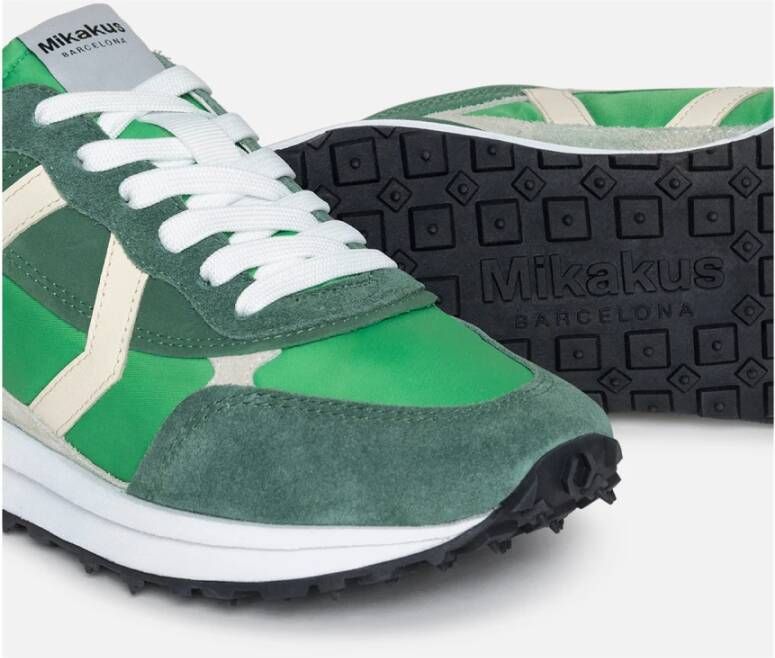 Mikakus Barcelona Stijlvolle Palm Sneakers voor Fw24 Green Unisex