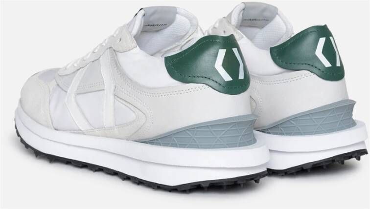 Mikakus Barcelona Witte Groene Sneakers 018 Garden Gray Unisex