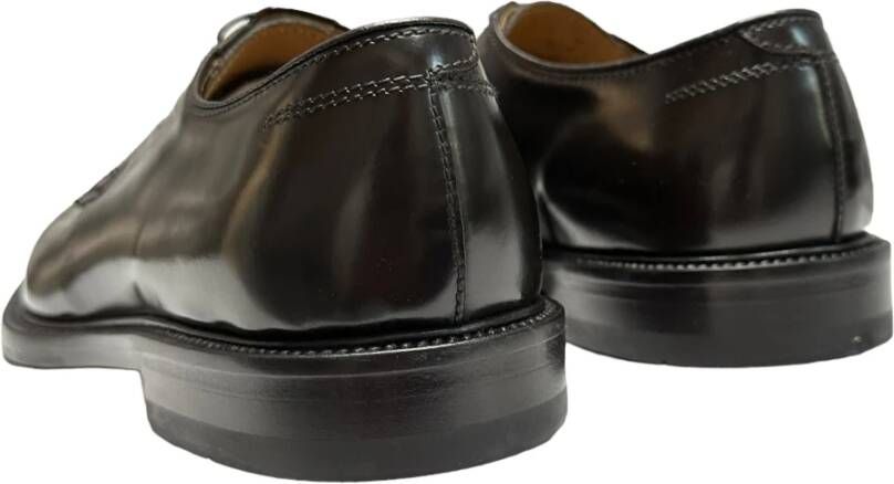 Mille885 Leren veterschoenen met rubberen zool Brown Heren