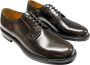 Mille885 Leren veterschoenen met rubberen zool Brown Heren - Thumbnail 4