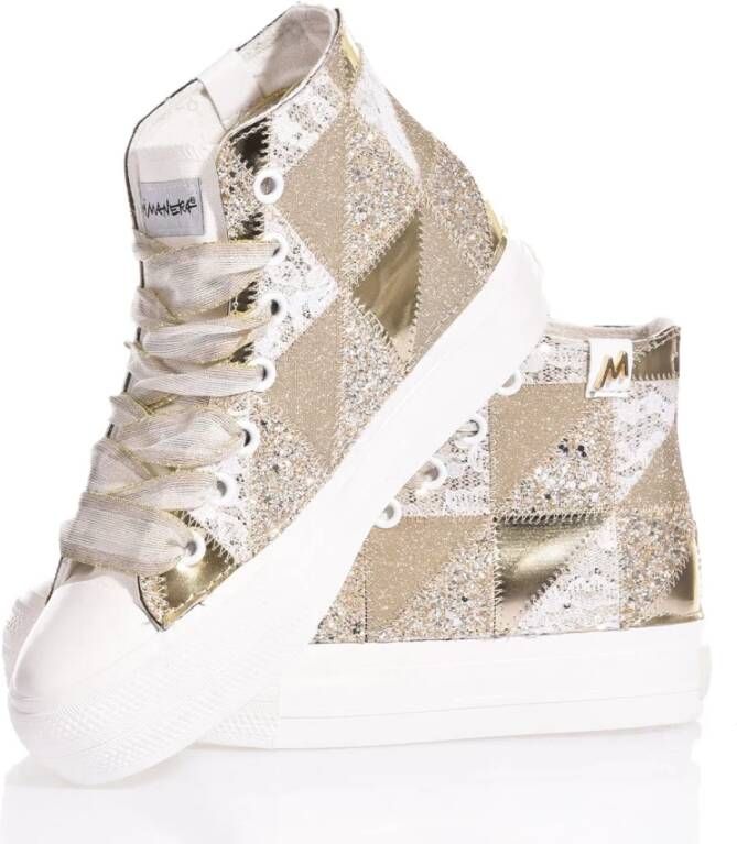 Mimanera Gouden Platform Sneakers voor Vrouwen Multicolor Dames